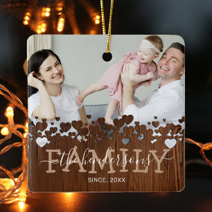 Rustik Family 2 - Fotjulig jul Julgransprydnad Keramik
