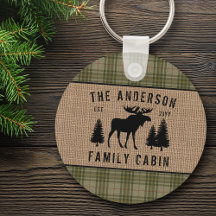 Rustik Family Cabin Moose Gräs Grönt Play Round K