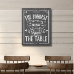 Rustik Family Quote Black White Vintage-kalkylpane Canvastryck<br><div class="desc">Ingenting för samman människor som en familjemjöl. Nu kan du fira lycklig-tiden och minnen med den här faux chalkboard-konsten. Det här tecknet är skapat att likna kritkonst och är ett tillägg till en perfekt i en vintage, land eller ett odlingsområde. Gör en underbar gåva till jul eller Mors dag. Skapat...</div>