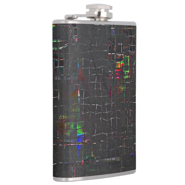 Rustik färgad teckning i nattmörker upp jute fickplunta (Höger)