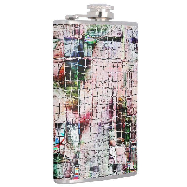 Rustik färgad underlig teckning under abstrakt jut fickplunta (Höger)