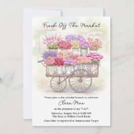 Rustik färsk från Möhippan på marknaden Inbjudningar