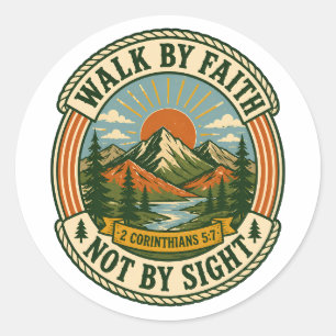 Rustik Fjäll Retro Soluppgång Skrift Äventyr Runt Klistermärke