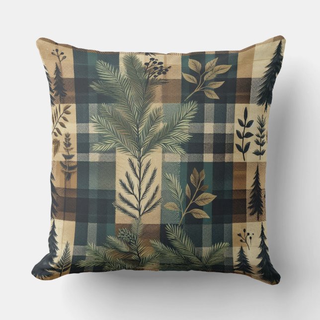 Rustik Flanell Kudde (Framsida)