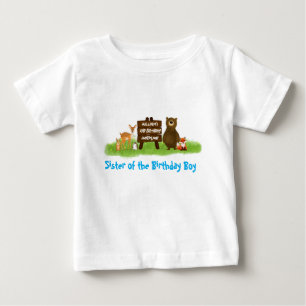 Rustik Födelsedagsfest för Lillasyster med Skogsdj T Shirt
