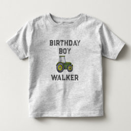 Rustik födelsedagsgosses traktor på bondgård t shirt