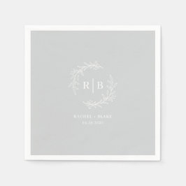 Rustik Förlovningsfest för Bröllop Rehearsal Pappersservett