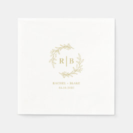 Rustik Förlovningsfest för Bröllop Rehearsal Pappersservett