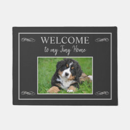 Rustik fotofamilj namn välkommen till mitt lilla h