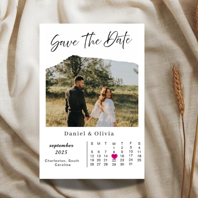 Rustik Fotokalender Spara Datum Kort (Skapare uppladdad)