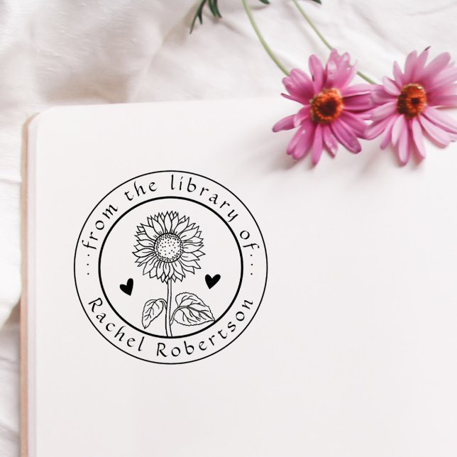 Rustik från Bibliotek vid Anpassningsbar Solros Bo Stämpel (Skapare uppladdad)