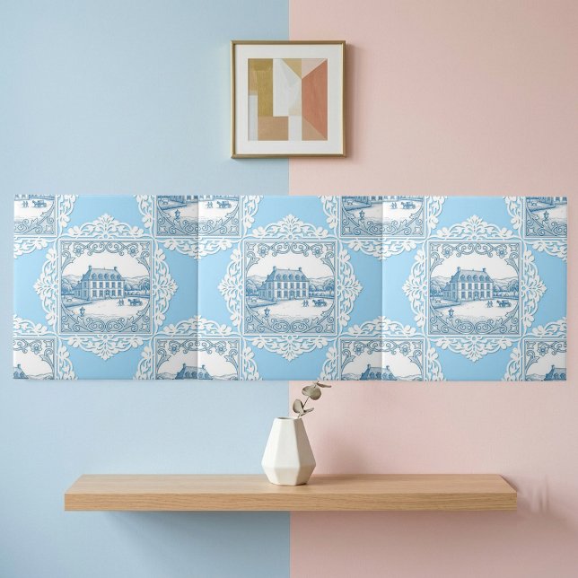 Rustik fransk stuga bondgårdslandsliv  kakelplatta (Rustic French Cottage Farmhouse Country Living Ceramic Tile)
