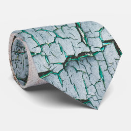 Rustik gammal ljusblå grön flagande målarfärg trä slips