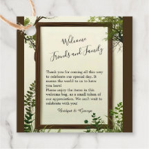 Rustik Greenery Träd Ram bröllop