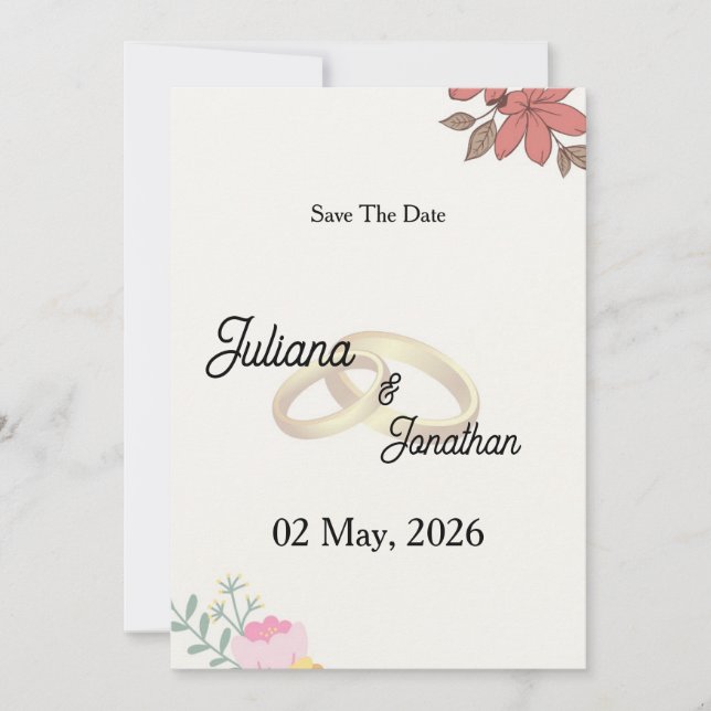 Rustik Grönsak Save the Date Bröllopsinbjudan Inbjudningar (Framsida)
