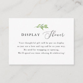 Rustik grönsaklig elegant visning dusch tilläggskort