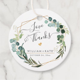 Rustik Grönska Eukalyptus Love+Tack Gåvor Etiketter