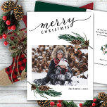 Rustik Grönt Gräs Cone Bough Watercolor Blommigt Helgkort<br><div class="desc">Skicka semesterhälsningar till vänner och familj i enkla, chic, elegant och modern fotodesign, festkort, naturkort från färg stil! Ett vackert ram av mjuk grönt som målade vattenfärgen gräs gren ovanpå och under fotot, med en söt brun gräs-kon framför. Baksidan har en jämnt brun bakgrund. Det översta innehåller ditt hälsning-meddelande "god...</div>