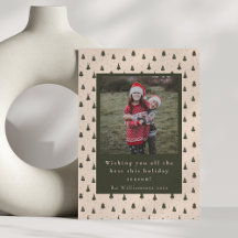 Rustik Grönt Julgranar Two Photo Lodrät