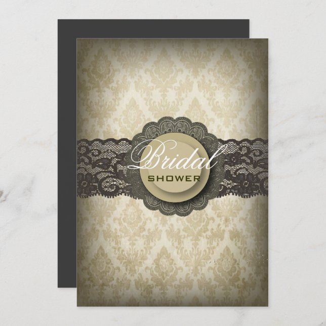 Rustik Grönt Snöre Westerna Land-Möhippan Inbjudningar (Fram/baksida)