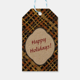 Rustik grov grafik - kullkastar all text presentetikett