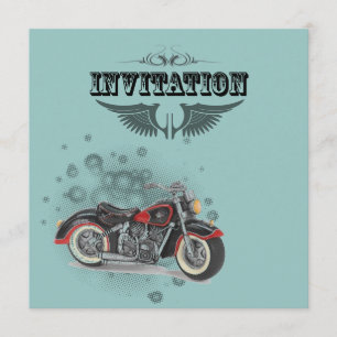 Rustik grunge Motorcykel Biker Bröllop Meddelande