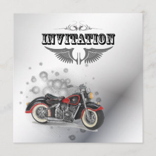 Rustik grunge Motorcykel Biker Bröllop Meddelande