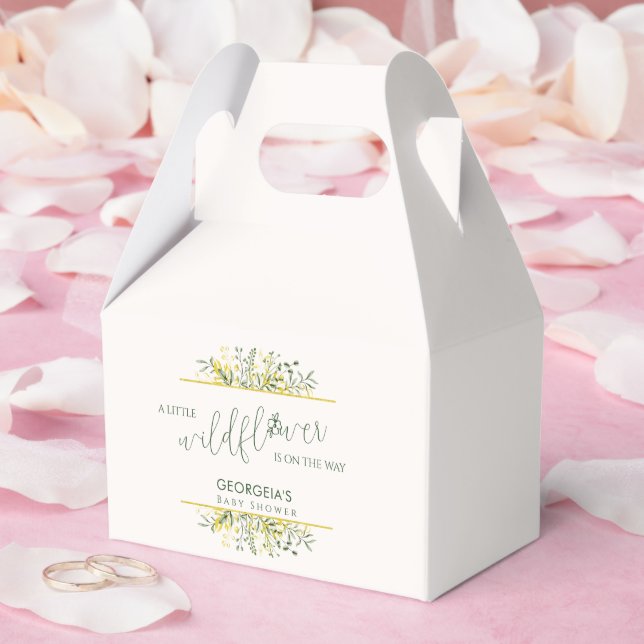 Rustik Guldram Bukett på Vägen  Bebis Shower Presentaskar (Bröllop)