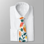 Rustik Gult Orange Vattenfärgsblommor Mönster Slips<br><div class="desc">Rustik Gult och Orange Watercolor Flowers Mönster Neck Tie</div>