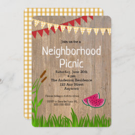 Rustik Gult PCPN-inbjudan Inbjudningar