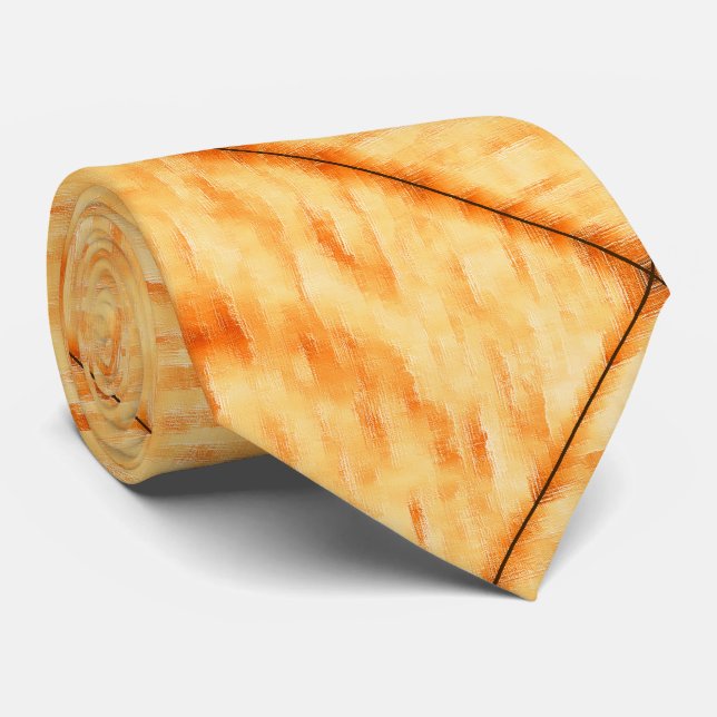 Rustik gult som texturerad målning och linjer slips (Rullad)