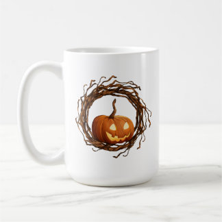 Rustik Halloween Jack O Lantern Kvistrans Ram Kaffemugg
