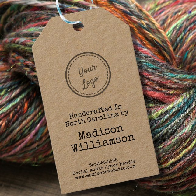 Rustik handgjord i ditt tillstånd Lägg till din Lo Presentetikett (Skapare uppladdad)