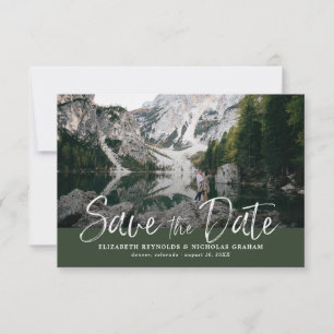 Rustik handritad fotosvar Save The Date-svar OSA Kort