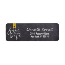 Rustik handskriven Spara datumskriptet Adress