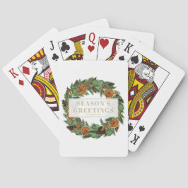 Rustik Helgdag Torkad Orange Gräs-andedräkt Casinokort