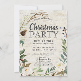 Rustik Helgdag Wandeene Vitseblicken Jul Party Inbjudningar