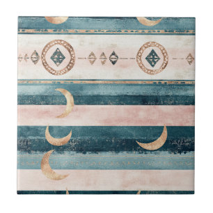 Rustik himmelsstrip Moon Sun Earthy (10) Kakelplatta