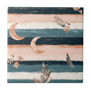 Rustik himmelsstrip Moon Sun Earthy (2) Kakelplatta