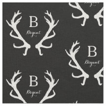 Rustik Hjort Antlers Monogram, välj Färg