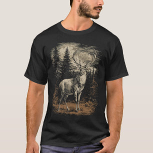 Rustik hjort kronhjort älg Graphic T Shirt
