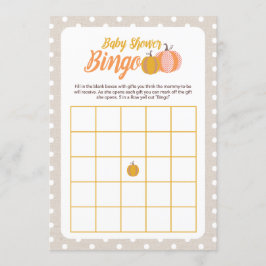 Rustik höst baby shower Bingo spelkort Inbjudningar