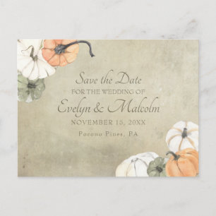 Rustik Höst Bröllop Hösten Spara Datumet Meddelande Vykort