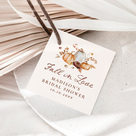 Rustik Höst i kärlek Pumpa Blommig Bröllopsfest Gåvor Etiketter