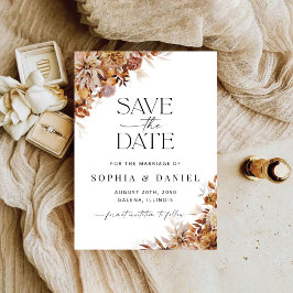 Rustik Höst löv Spara datumkortet Datumet