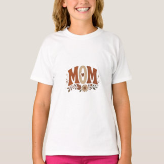 Rustik Höst Mamma Blommig Höst Kärlek T Shirt