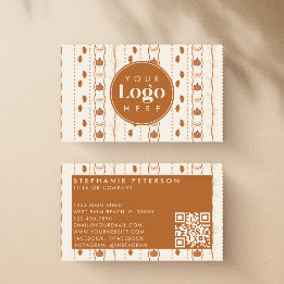 Rustik Höst Pumpa Höst Anpassad Logotyp QR-kod Visitkort