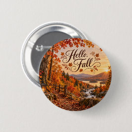 Rustik Höst Säsong Illustration Knapp