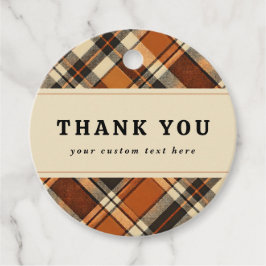 Rustik Höst Stugidyll Plaid Foto Tackkort Gåvor Etiketter