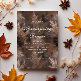 Rustik Höst Thanksgiving Middag Inbjudningar